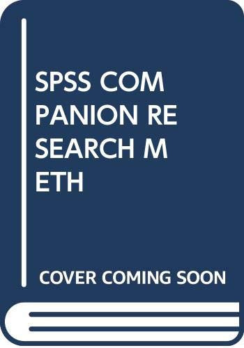 SPSS Companion for Research Methods