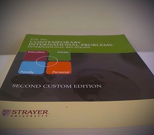 Contemporary International Problems (International Relations, Pol 300)
