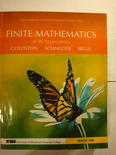 Finite Mathematics & Its Applications (Custom Edition for University of Maryland University College)
