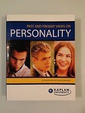 Past and Present Views on Personality (Custom Edition for Kaplan University)
