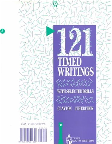 121 Timed Writings with Selected Drills