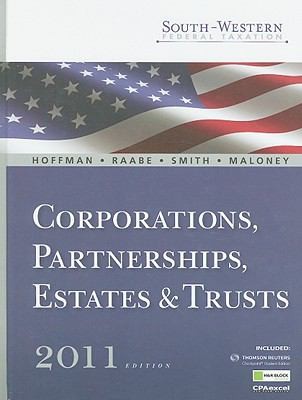 Southwestern Federal Taxation 2011: Corporations, Partnerships, Estates and Trusts, Vol. 2 with Taxcut Tax Preparation Software CD-ROM