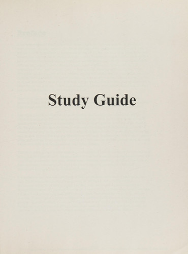 Study Guide with Student Solutions Manual for College Algebra