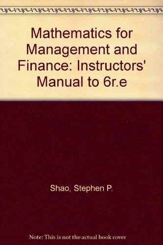 Maths Managmnt Finance