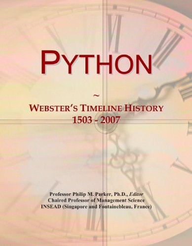 Python: Webster's Timeline History, 1503 - 2007