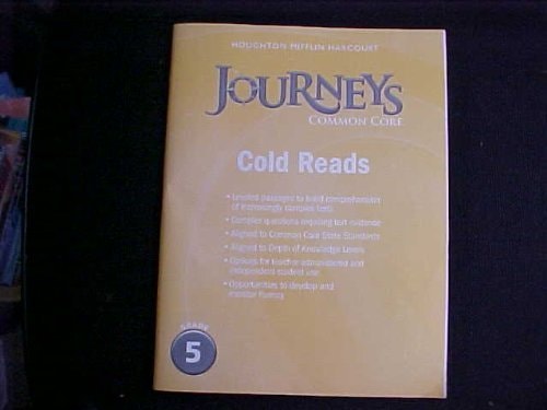 Houghton Mifflin Harcourt Journeys Common Core Cold Reads, Grade 5
