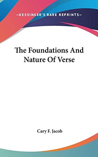The Foundations And Nature Of Verse