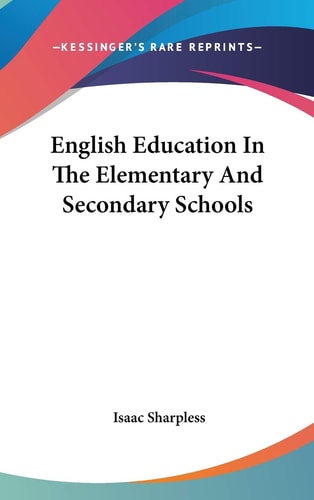 English Education In The Elementary And Secondary Schools