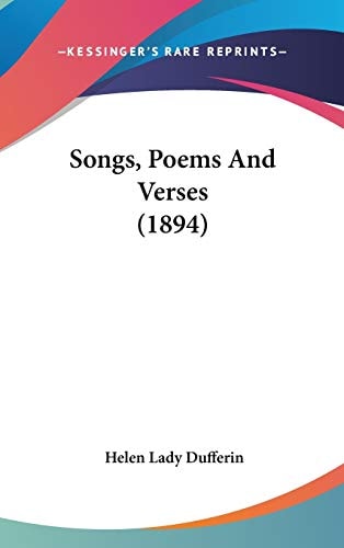 Songs, Poems And Verses (1894)