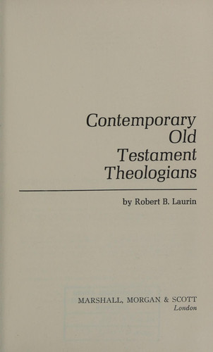 Contemporary Old Testament Theologians