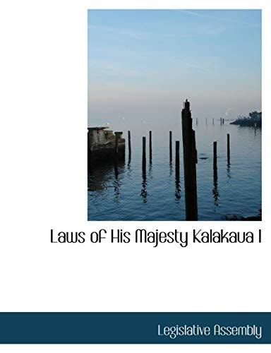 Laws of His Majesty Kalakaua I