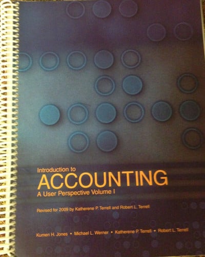 Introduction to Accounting A User Perspective