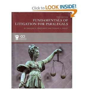 Fundamentals of Litigation for Paralegals 6th Ed. (Custom for Corinthian Colleges)