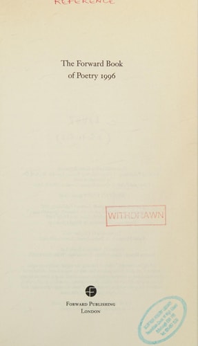 Forward Book of Poetry 1996