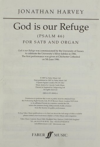 God Is Our Refuge: SATB, Choral Octavo (Faber Edition)