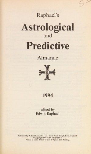Raphael's Astrological Almanac 1994
