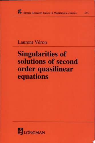 Singularities of Solutions of Second-Order Quasilinear Equations