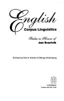 English Corpus Linguistics: Studies in Honour of Jan Svartvik