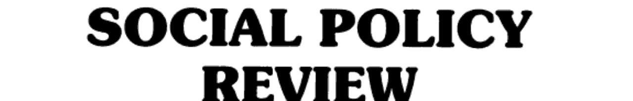 Social Policy Review 1990-91