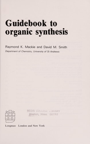 Guidebook to Organic Synthesis