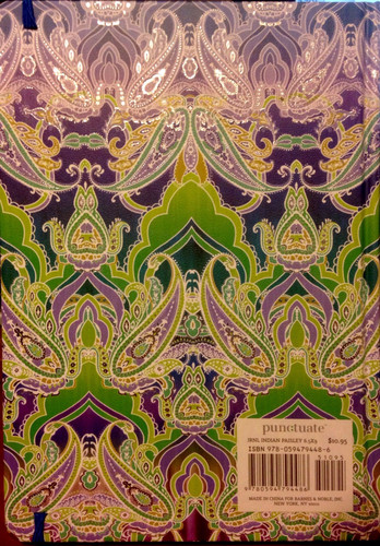 Indian Paisley Hardcover Bound Lined Journal (6.5x9)