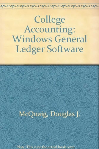 College Accounting Windows General Ledger Software