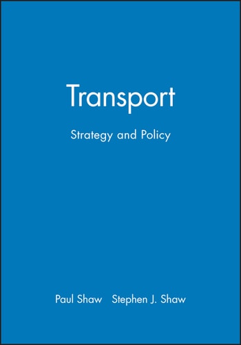 Transport Strategy and Policy