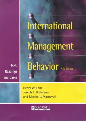 International Management Behavior Text, Readings, and Cases