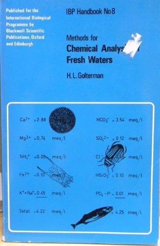 Methods for chemical analysis of fresh waters; (International Biological Programme. IBP handbook)