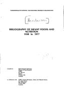 Bibliography of Infant Foods and Nutrition, 1938-1977