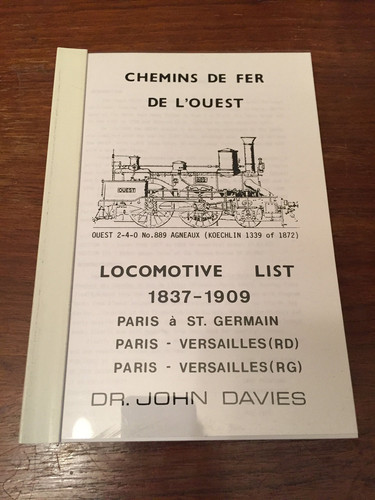 Chemins de fer de l'oust locomotive list 1837-1909
