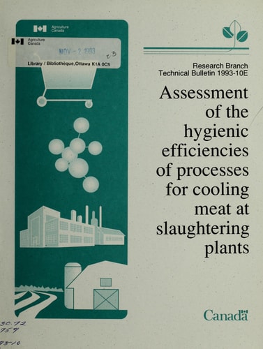 Assessment of the Hygienic Efficiencies of Processes for Cooling Meat at Slaughtering Plants