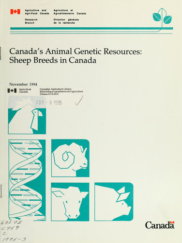 Canada's Animal Genetic Resources : Research Animals in Canada