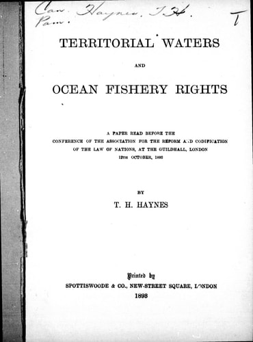 Territorial waters and ocean fishery rights