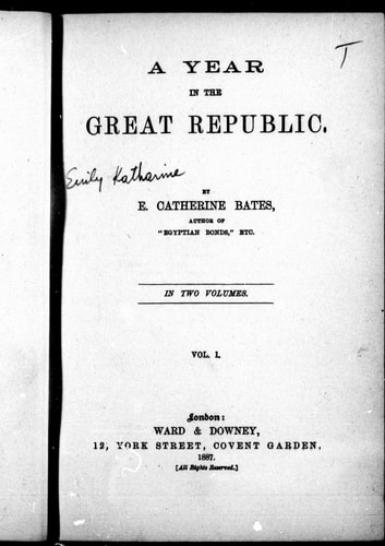 A year in the great republic