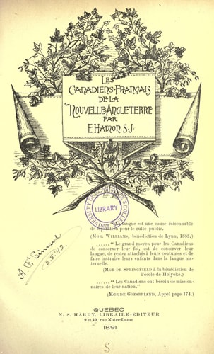 Les Canadiens-français de la Nouvelle-Angleterre