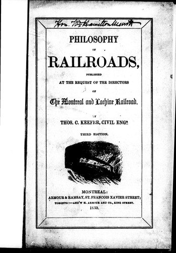 Philosophy Of Railroads