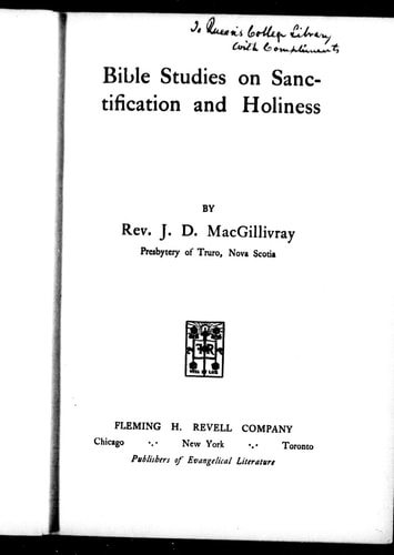 Bible studies on sanctification and holiness