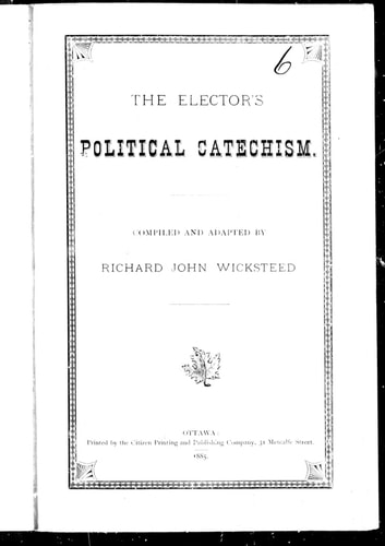 The elector's political catechism