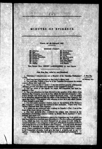 Minutes of Evidence