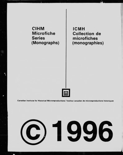 Studies in the Apostolic Church [microform] : a Year's Course of Thirty-five Lessons, Providing a Daily Scheme for Personal Study : Adapted Also to Class Work