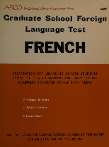 French; graduate school foreign language test, (Arco professional career examination series)