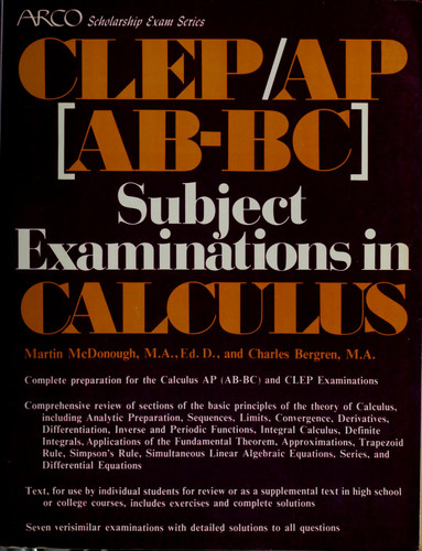 Calculus CLEP and AP Subject Examination