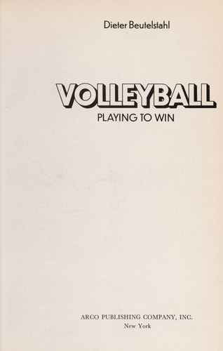 Volleyball Playing to Win