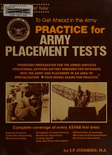 Practice for Army Placement Tests (Arco Military Test Tutor)