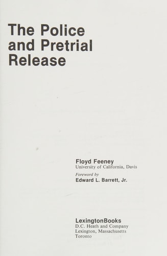 The police and pretrial release
