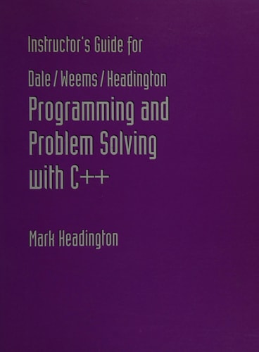 Program and Problem Solving C++