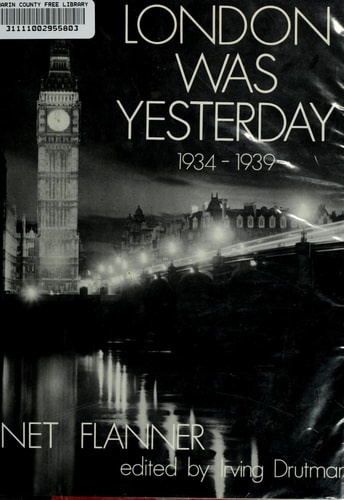 London Was Yesterday, 1934-1939 (A Studio Book)