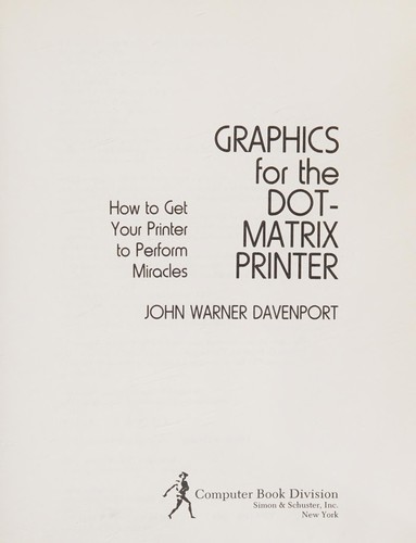 Graphics Dot Matrix Primer
