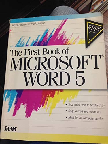 First Book Microsoft Word 5.0